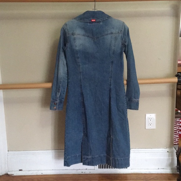 Vintage Y2K Denim Long Line Jacket or Dress - Picture 4 of 11